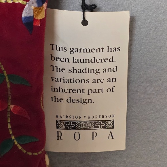 Vintage Hairston Roberson Ropa Vest Womens Medium Embroidered Western Boho Rodeo - Picture 4 of 8